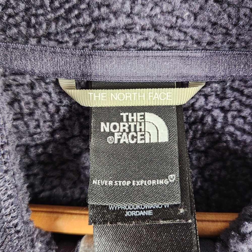 The North Face Womens XL Blue Sherpa Lined Full Zip Sweater Fleece Jacket Casual - Picture 2 of 16